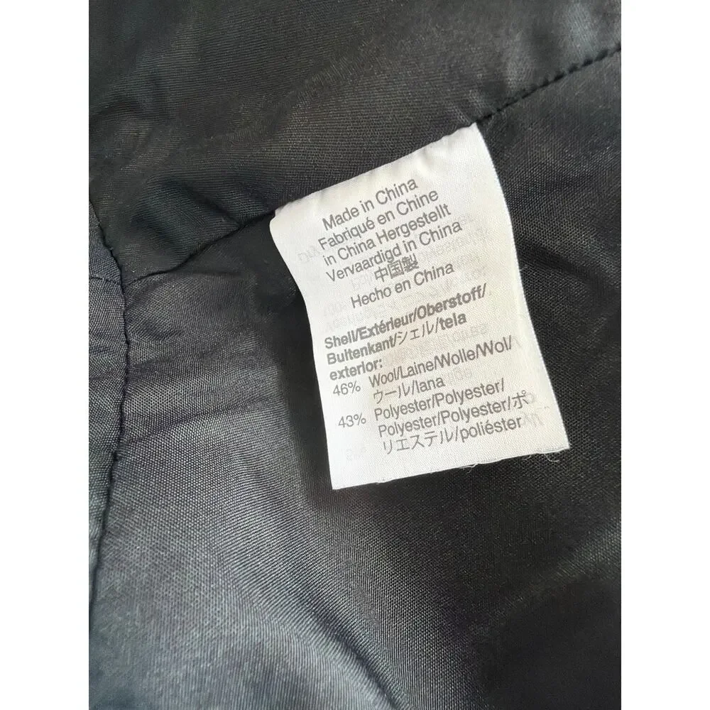 J.Crew Mercantile Black Lined Wool Blend Pencil Skirt Back Zip Size 8 - Picture 6 of 10